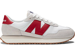 Кроссовки New Balance 237 Vintage Red белые
