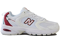Кроссовки New Balance 530 Белые с красным спортивные
