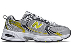 Кроссовки New Balance 530 мужские серые с желтым