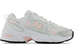 New Balance 530 White with cloud pink