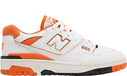 New Balance 550 Varsity Orange белые с оранжевым