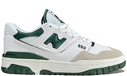 New Balance 550 White Team Forest Green