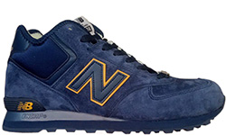 New Balance 574 Mid Deep Blue Yellow с мехом