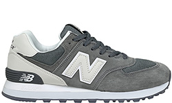 New Balance 574 Grey White серые с белым
