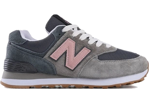 New Balance 574 Grey Purple Pink