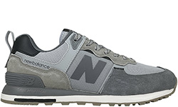 New Balance 574 Suede Gray and Silver 