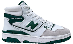 New Balance 650 White Green с мехом