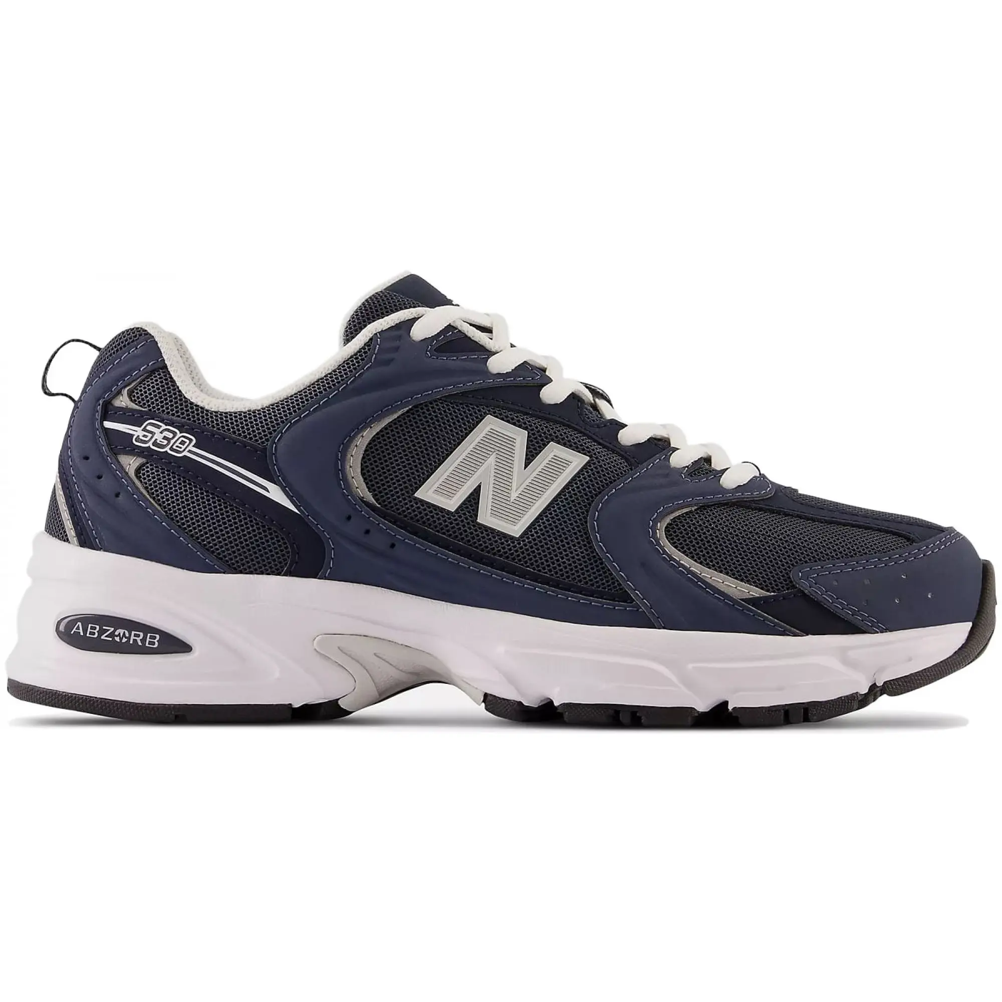 New Balance 530 Navy and reflection