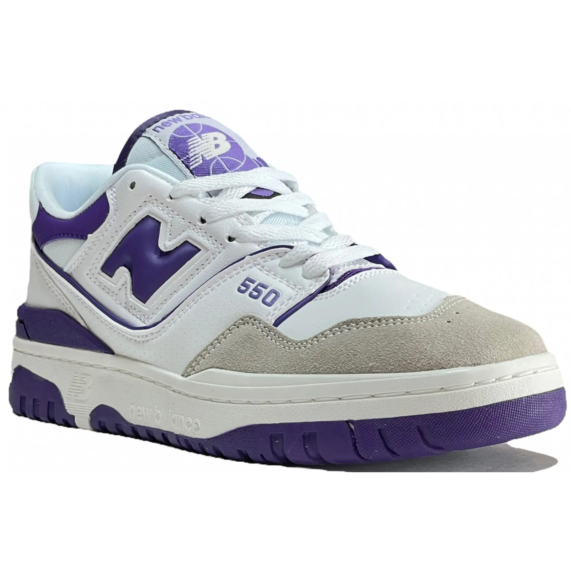New balance white shop purple