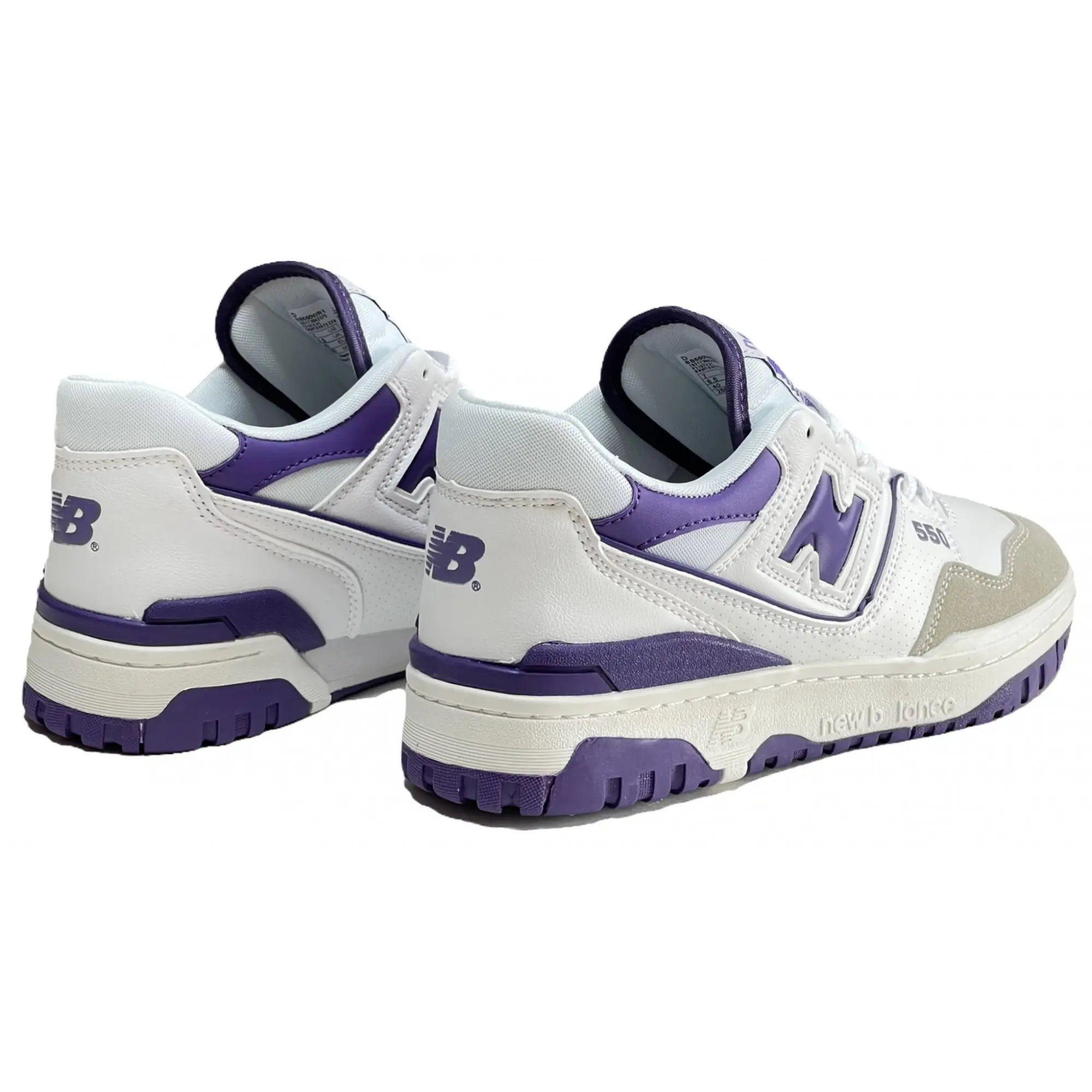 New balance white purple best sale