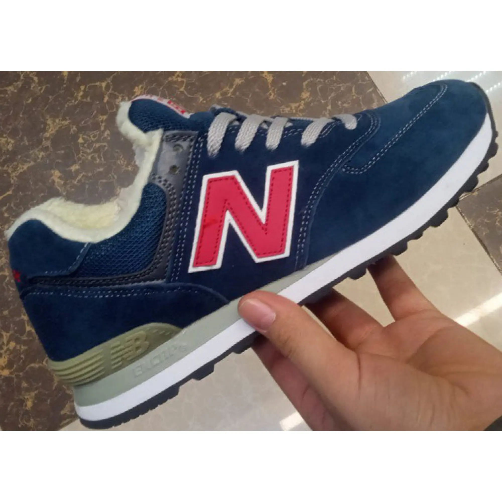 New Balance 574 Blue Red White