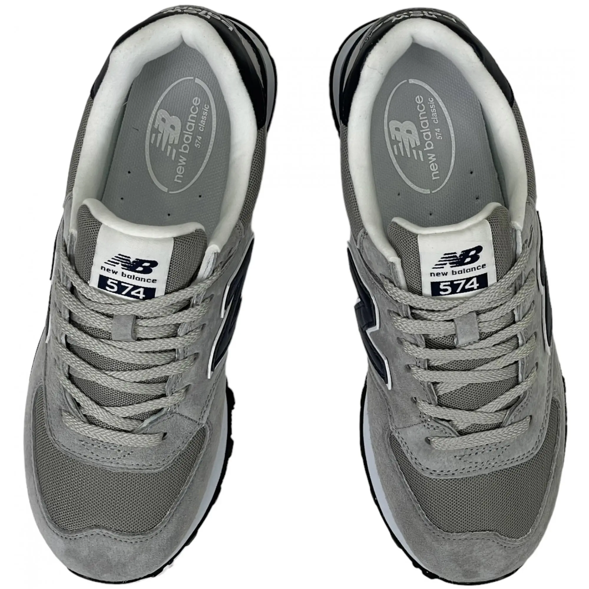 New balance grey and sales blue