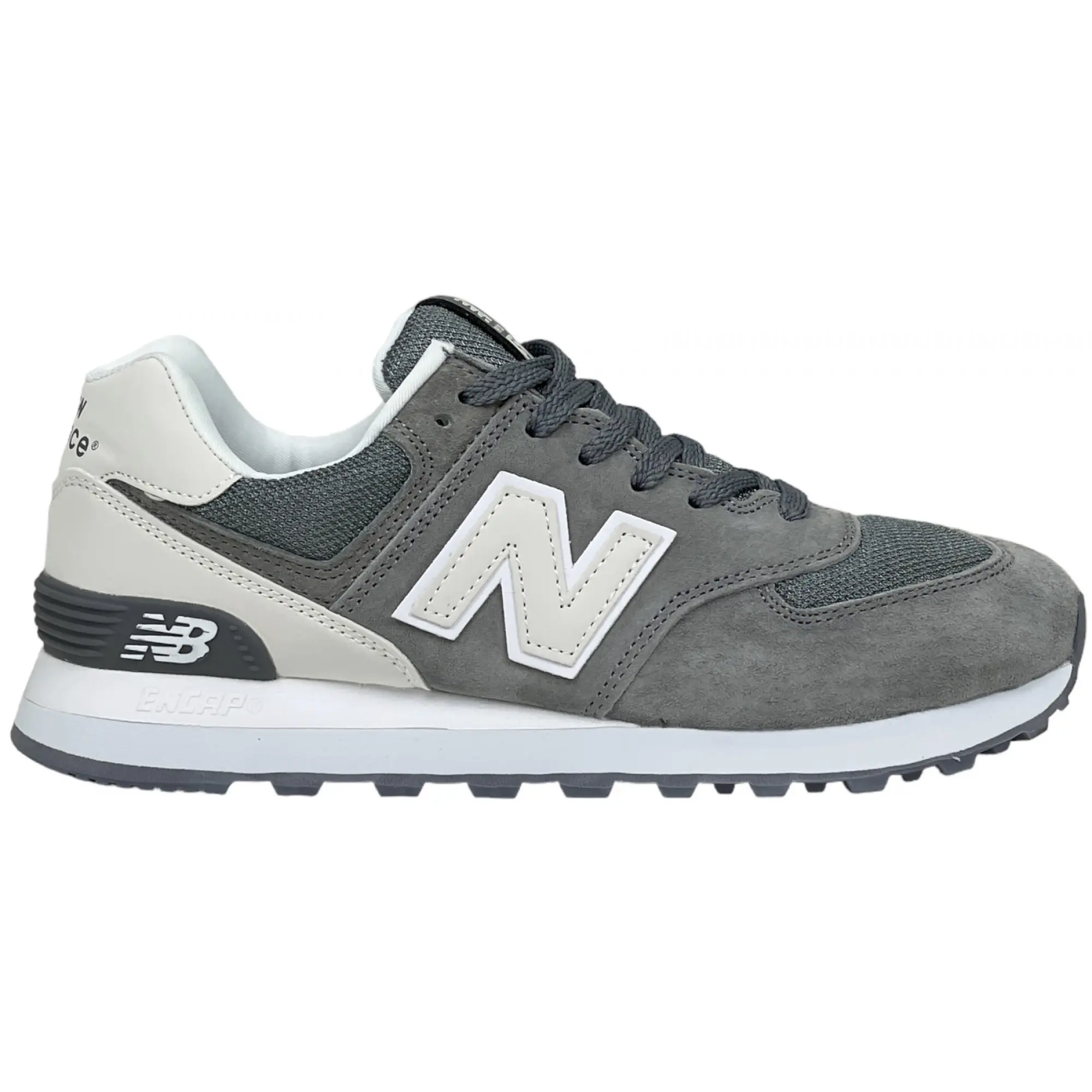 Gray and white outlet new balance