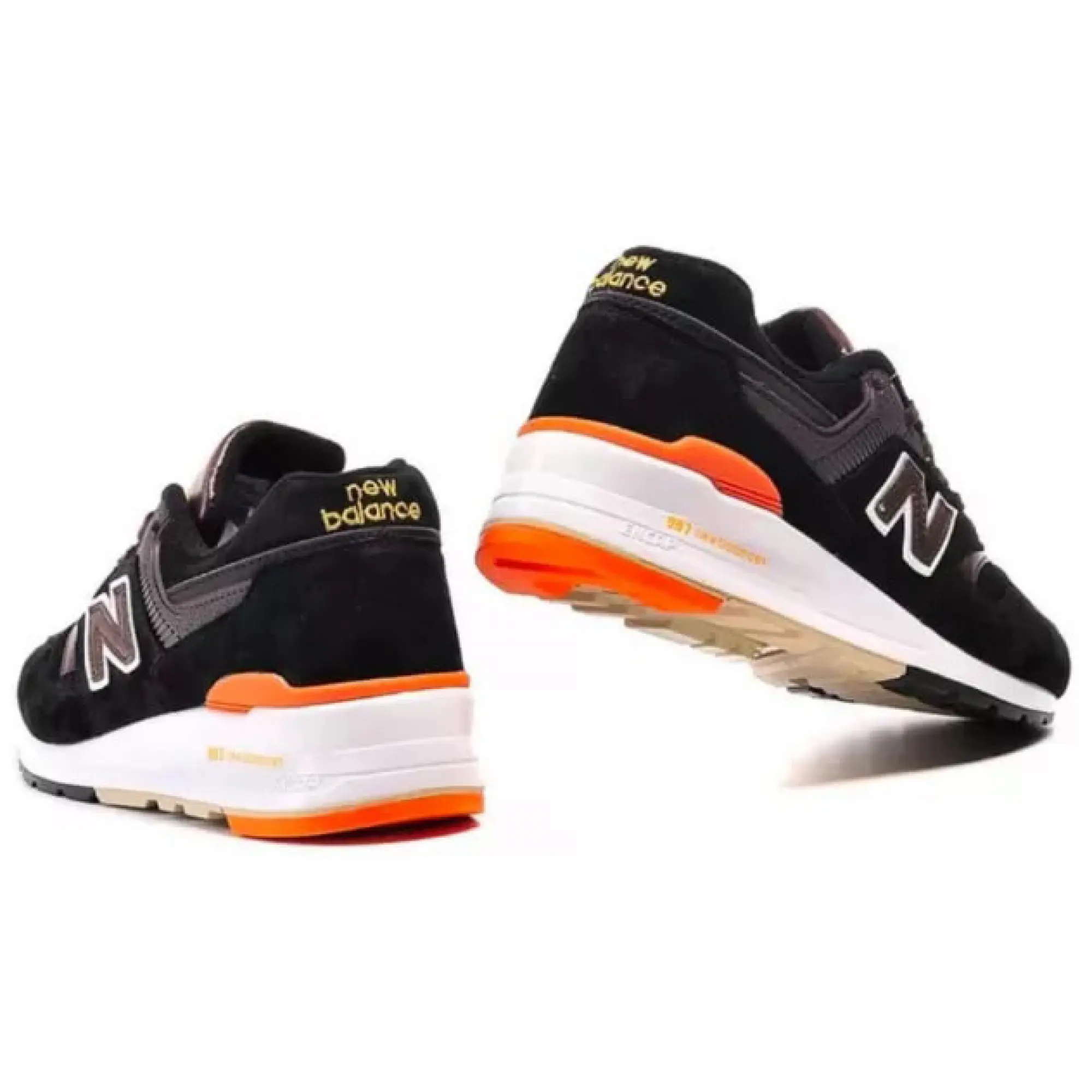 New balance 997 black orange on sale