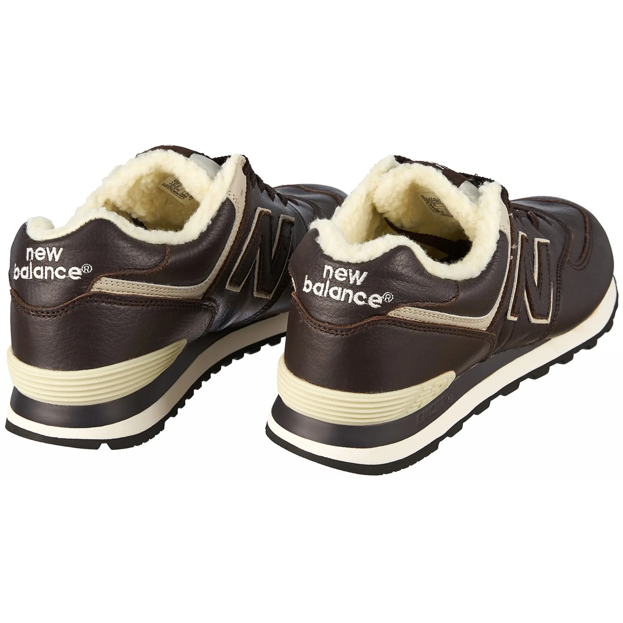 New balance top ml574 leather fur